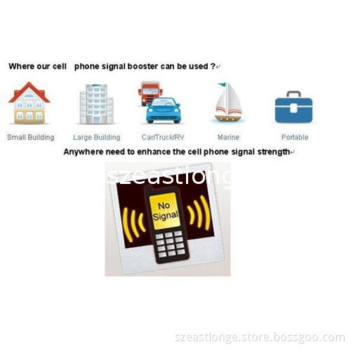 Silver Full-duplex 3g Repeaters Est-3g950 , Wireless Home Cell Phone Booster